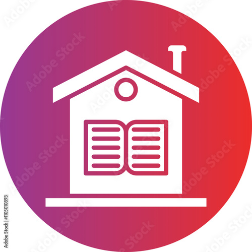 Home Schooling icon style