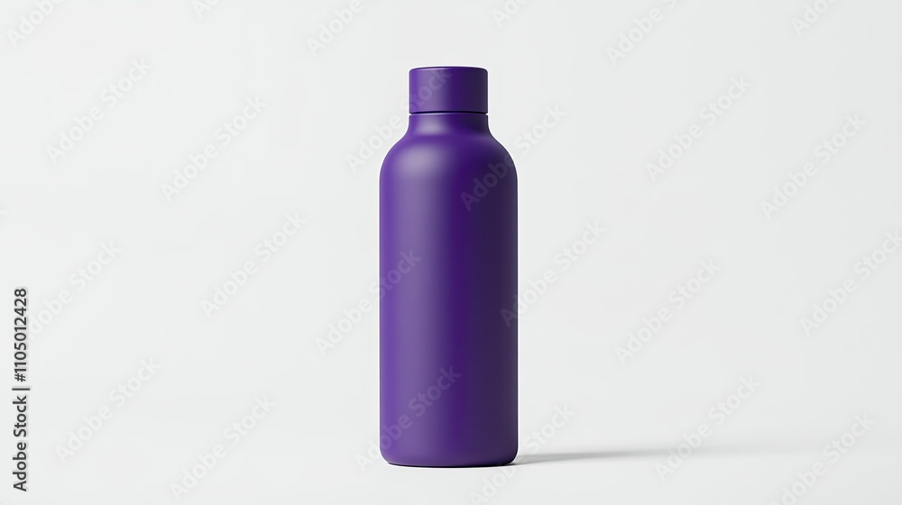 A striking hydration bottle in a bold purple shade, showcased on a white background. The minimalist aesthetic, with smooth edges and a matte finish, emphasizes modern design principles. A striking hydration bottle in a bold purple shade, showcased on a white background. The minimalist aesthetic, with smooth edges and a matte finish, emphasizes modern design principles.