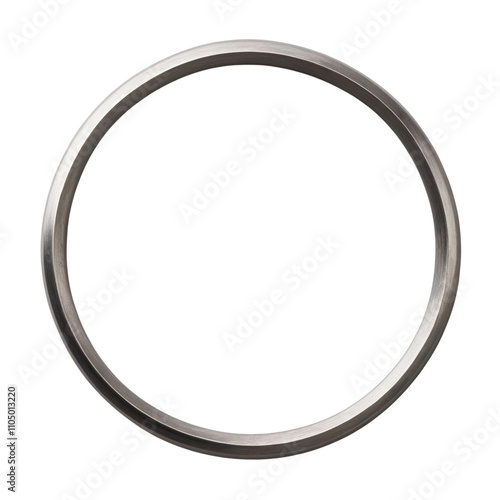 Metal ring isolated on a transparent background