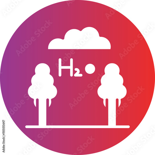 Oxygen Production icon style