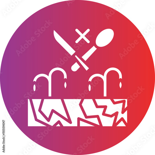 Food Scarcity icon style
