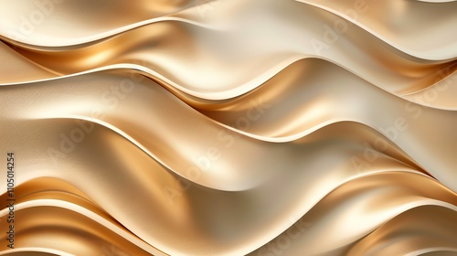 Abstract golden background with soft, flowing waves.