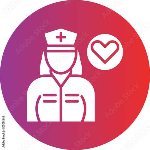 Caregiver Female icon style