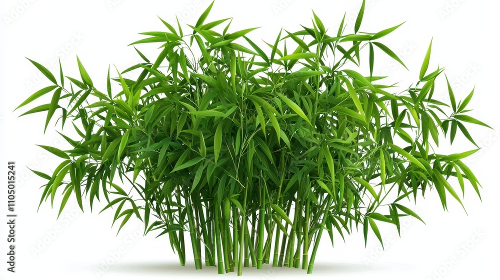 Smooth Bamboo Stalks in a Lush Green Cluster Smooth Bamboo Stalks in a Lush Green Cluster