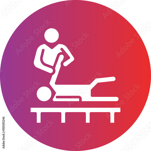 Physiotherapy icon style