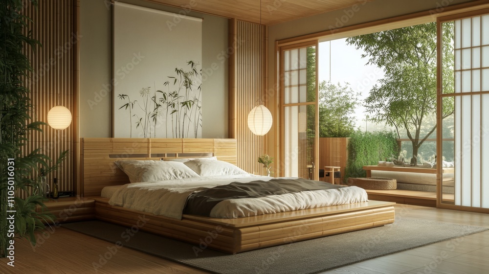 Serene Japanese-Inspired Bedroom Design Serene Japanese-Inspired Bedroom Design