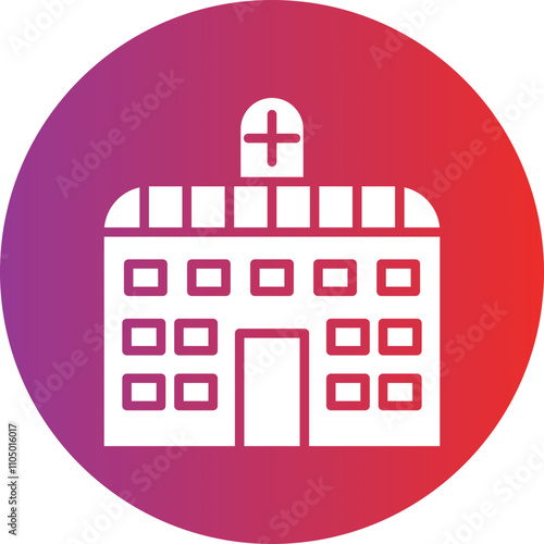 Hospital icon style photo