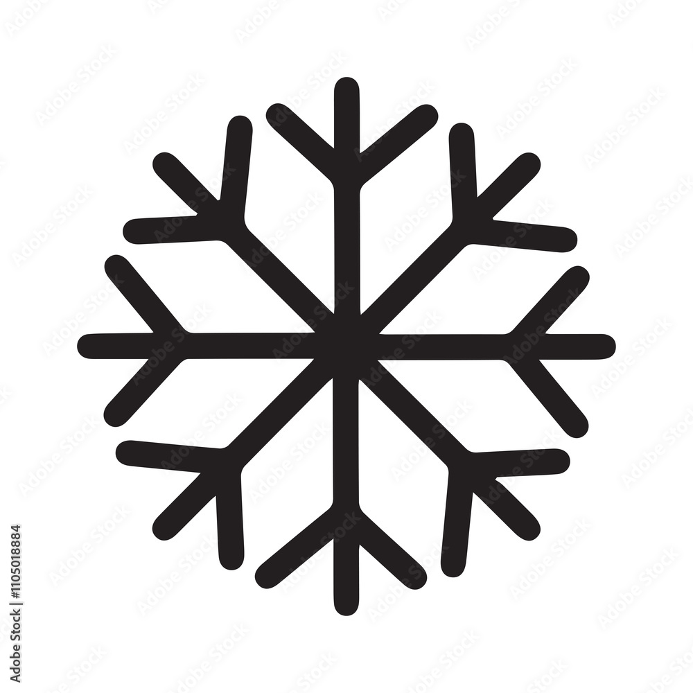 Black and White Snowflake Illustration: A simple yet intricate depiction of the geometric symmetry found in snowflakes, ideal for winter-themed designs or creative projects focused on nature’s beauty Black and White Snowflake Illustration: A simple yet intricate depiction of the geometric symmetry found in snowflakes, ideal for winter-themed designs or creative projects focused on nature’s beauty