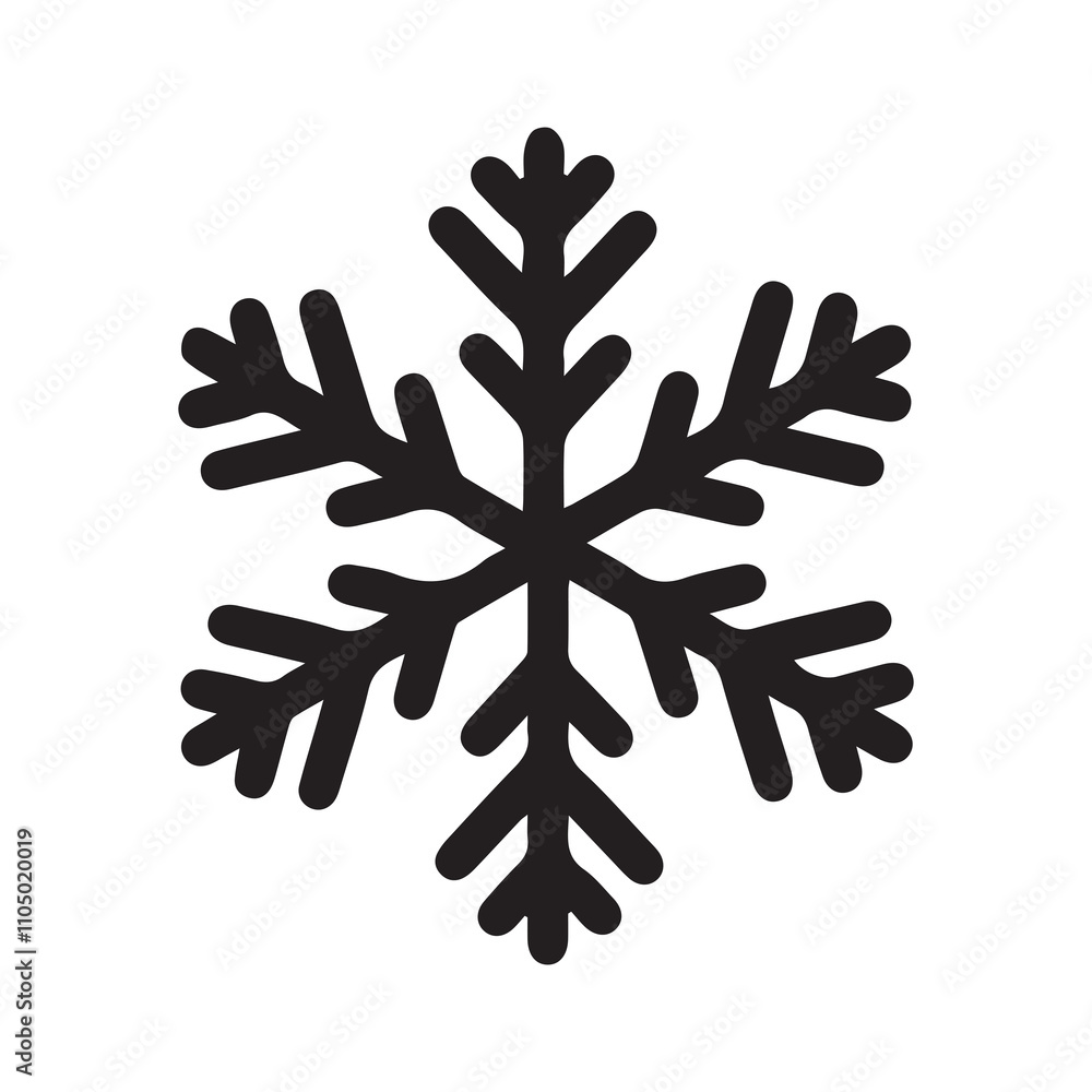 Black and White Snowflake Illustration: A simple yet intricate depiction of the geometric symmetry found in snowflakes, ideal for winter-themed designs or creative projects focused on nature’s beauty Black and White Snowflake Illustration: A simple yet intricate depiction of the geometric symmetry found in snowflakes, ideal for winter-themed designs or creative projects focused on nature’s beauty