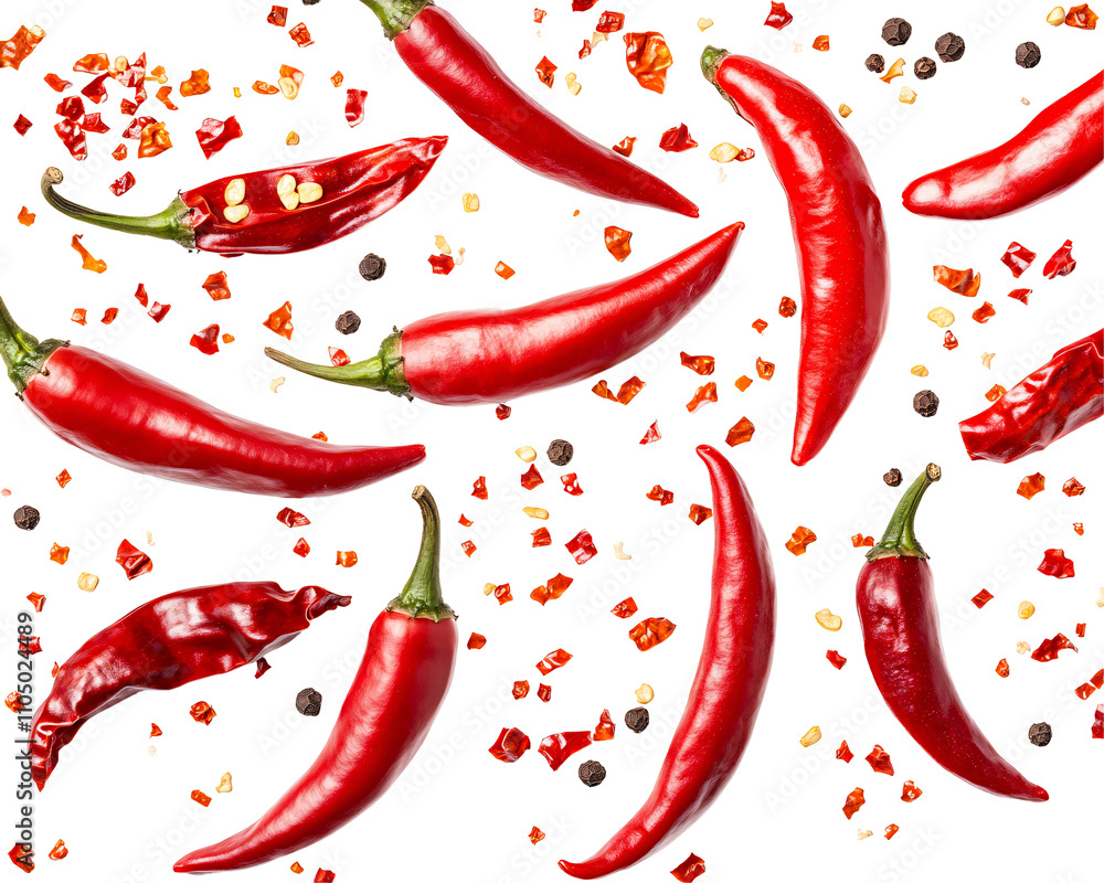 a group of red peppers a group of red peppers