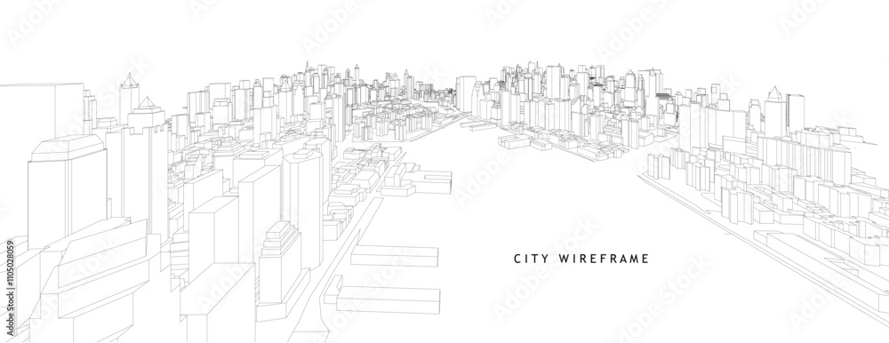 Cityscape Sketch, Vector Sketch. Architecture - Illustration Cityscape Sketch, Vector Sketch. Architecture - Illustration