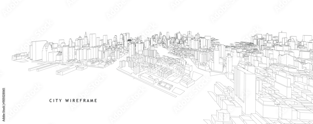 Cityscape Sketch, Vector Sketch. Architecture - Illustration Cityscape Sketch, Vector Sketch. Architecture - Illustration