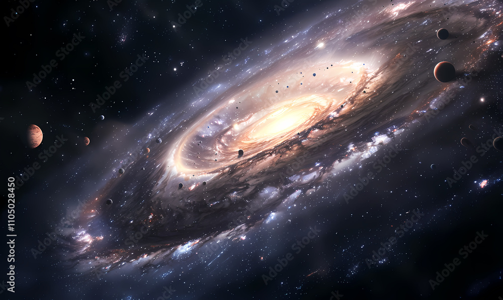 Fototapeta premium ufo in space