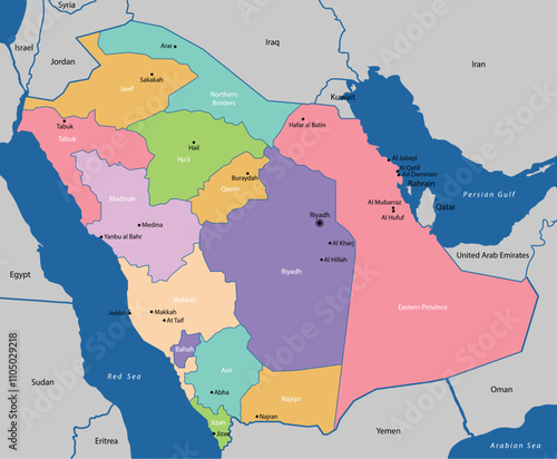 Saudi Arabia map