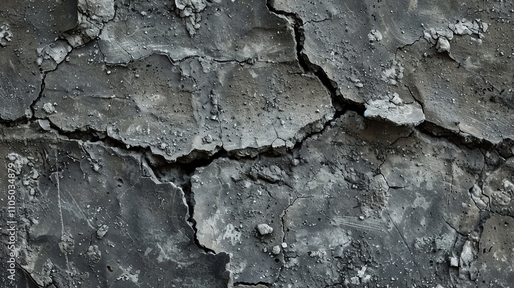A rough, cracked, and textured dark gray surface. A rough, cracked, and textured dark gray surface.