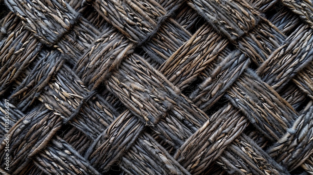 Close-up texture of woven natural fibers. Close-up texture of woven natural fibers.