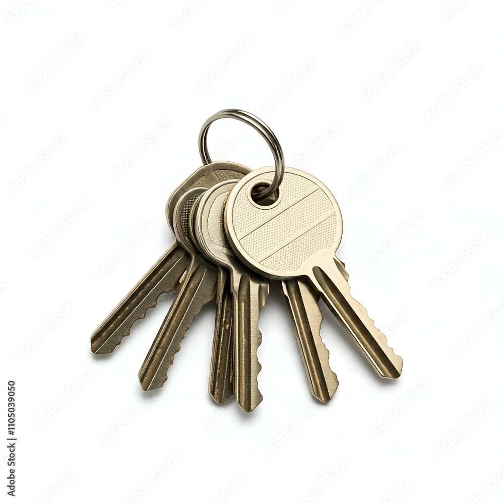 Bunch of key isolated on white background Bunch of key isolated on white background