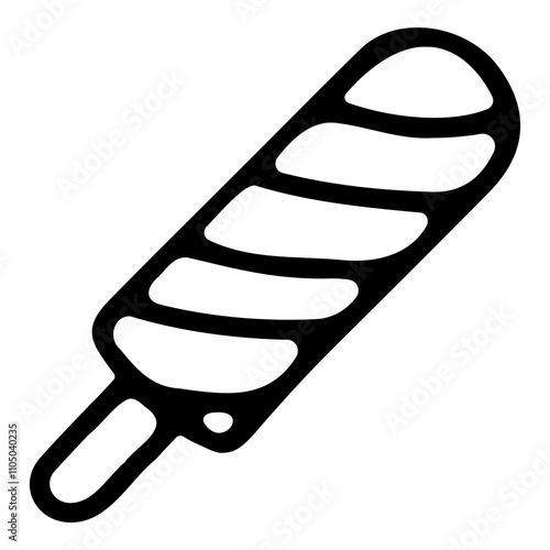 Doodle icon of popsicle ice