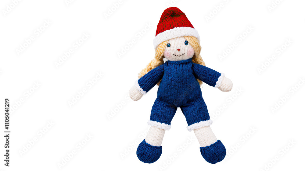Blonde Knit Doll with Blue Santa Outfit
Blonde Knit Doll with Blue Santa Outfit