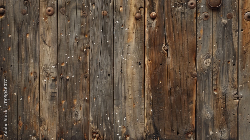 A weathered wood plank background. A weathered wood plank background.