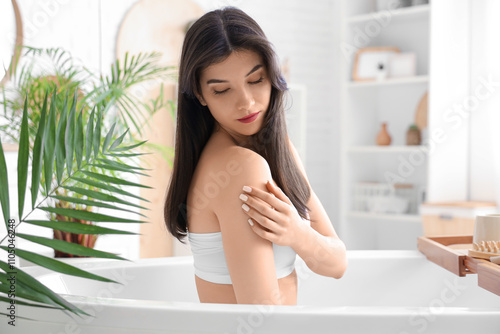 Beautiful young woman with ...