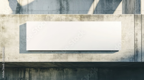  white sign on bridge, blank for customization in daylight