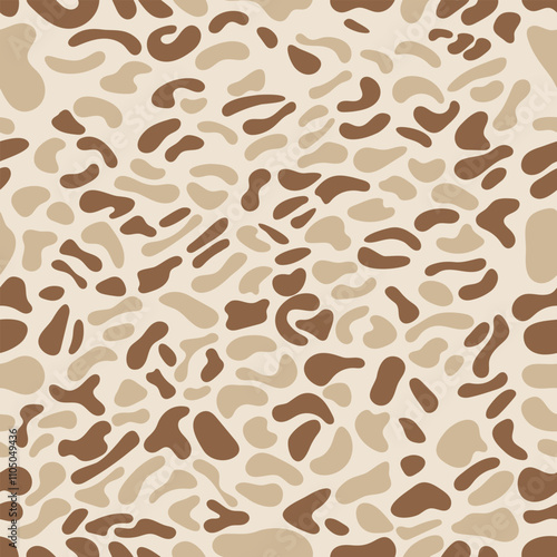 Brown Leopard print pattern animal seamless. 