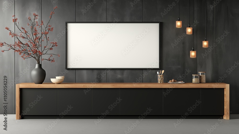 Minimalist modern kitchen design in black Minimalist modern kitchen design in black