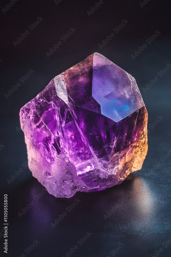 Beautiful amethyst crystal showcasing its vibrant purple hues and natural facets. Beautiful amethyst crystal showcasing its vibrant purple hues and natural facets.
