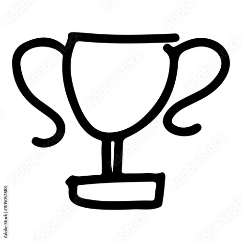 Doodle Icon of Award Trophy