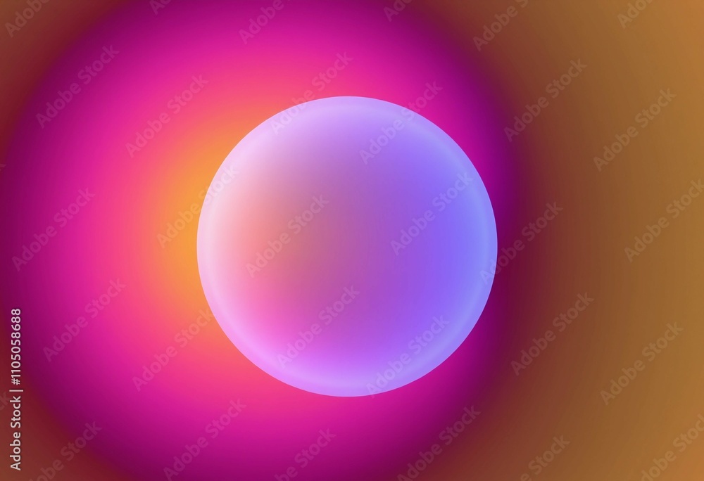 Glowing Sphere: Abstract Elegance in Vibrant Hues Glowing Sphere: Abstract Elegance in Vibrant Hues
