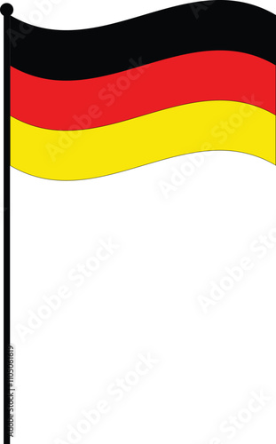 : An illustration of german flag. eps vector cut file flag
