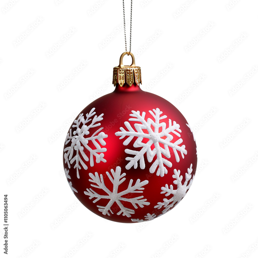 Close-up of a Red and Gold Bauble Christmas Ornament Close-up of a Red and Gold Bauble Christmas Ornament