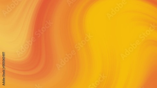 Abstract background with waves. Colorful orange gradient wavy swirl background. 