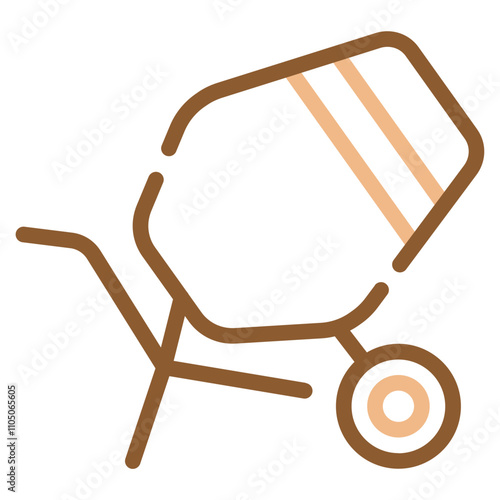 Cement mixer icon