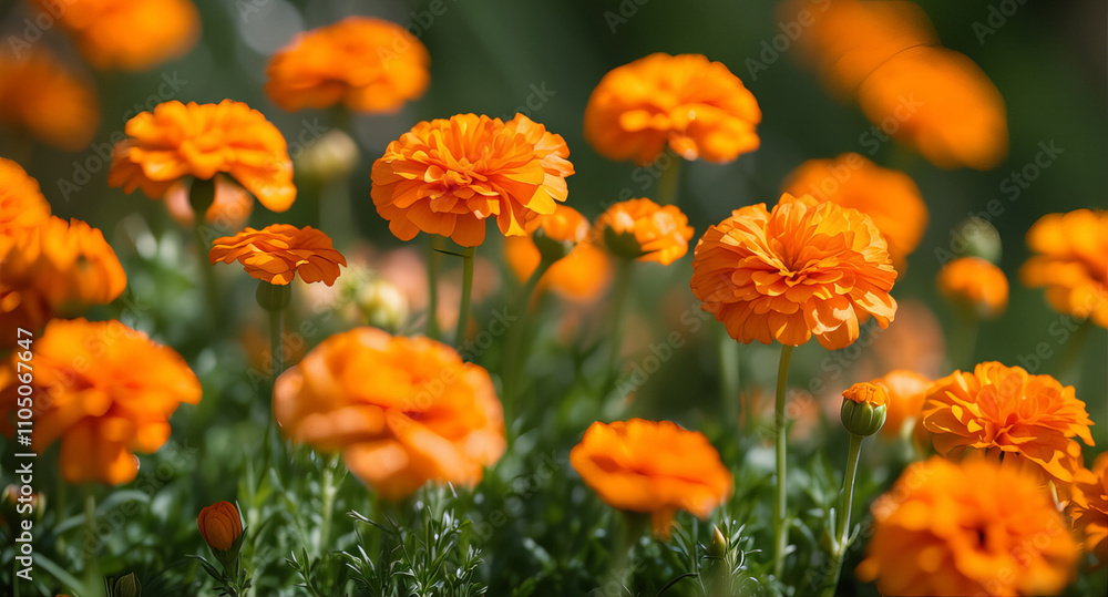 Bright marigold flowers (galgota) in full bloom, showcasing their rich golden-yellow petals and cheerful, vibrant color.
Bright marigold flowers (galgota) in full bloom, showcasing their rich golden-yellow petals and cheerful, vibrant color.