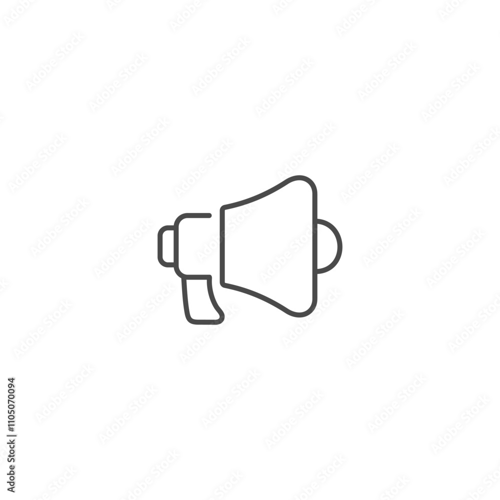 Megaphone icon template vector illustration