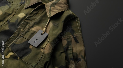 army thick jacket background, Mockup view for army jacket.