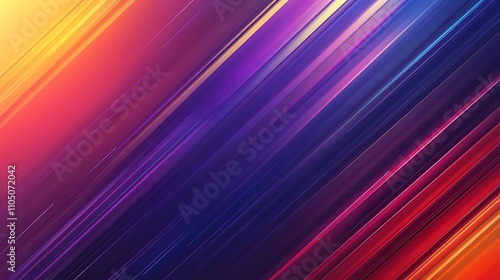 Diagonal lines abstract background with yellow, orange, red, purple, and blue tones.