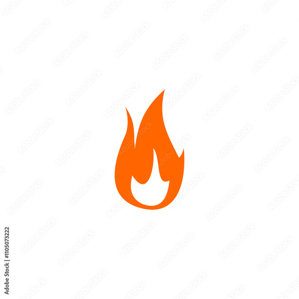 Fire icon isolated on transparent background Fire icon isolated on transparent background