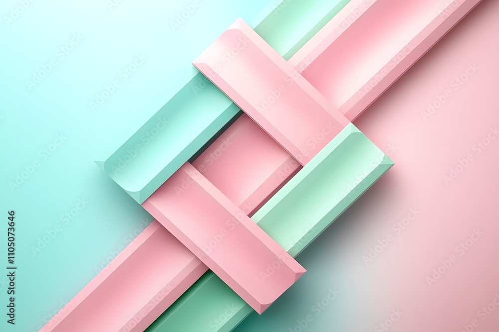 Abstract Geometric Shapes in Soft Mint and Pink Tones Creating a Modern Minimalist Design Background for Creative Projects and Digital Artwork Abstract Geometric Shapes in Soft Mint and Pink Tones Creating a Modern Minimalist Design Background for Creative Projects and Digital Artwork