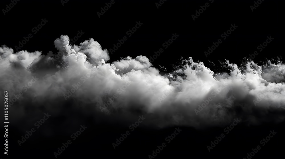 Dramatic Cloudscape Against A Dark Background Dramatic Cloudscape Against A Dark Background
