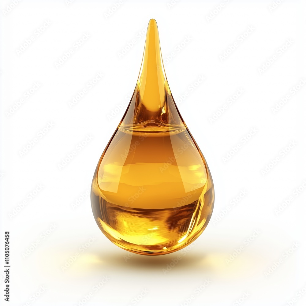 Amber Yellow Gold Oil drop clarity and shine isolated on white background. This has clipping path. Amber Yellow Gold Oil drop clarity and shine isolated on white background. This has clipping path.
