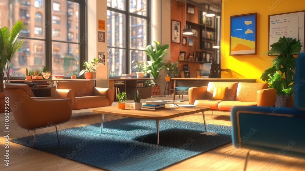 A vibrant startup office with a diverse team brainstorming, innovative decor, and a culture of creativity and collaboration. A vibrant startup office with a diverse team brainstorming, innovative decor, and a culture of creativity and collaboration.