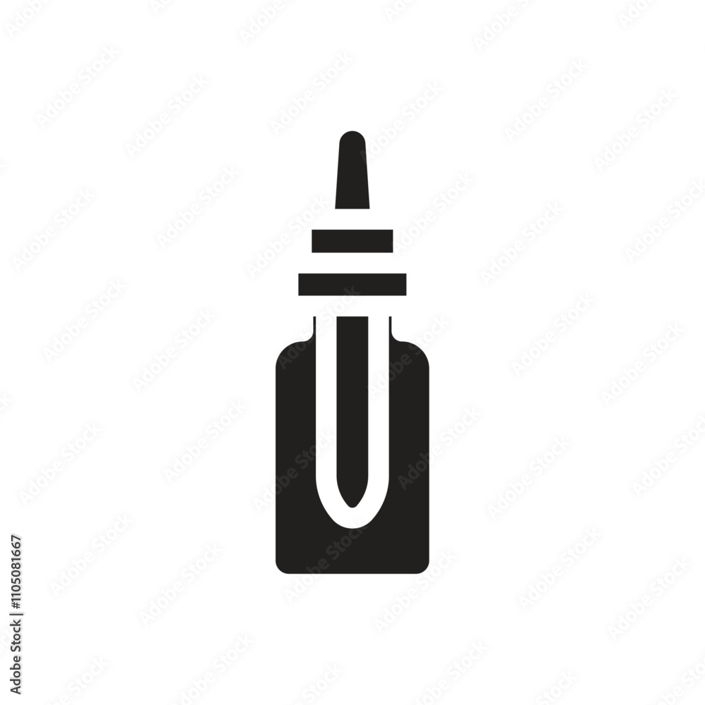 Dropper icon Vector flat thin line illustration Dropper icon Vector flat thin line illustration