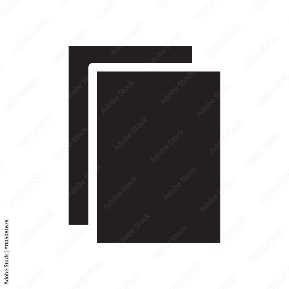 Duplicate icon Vector flat thin line illustration Duplicate icon Vector flat thin line illustration