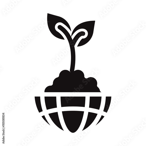 Environment icon Vector flat thin line illustration