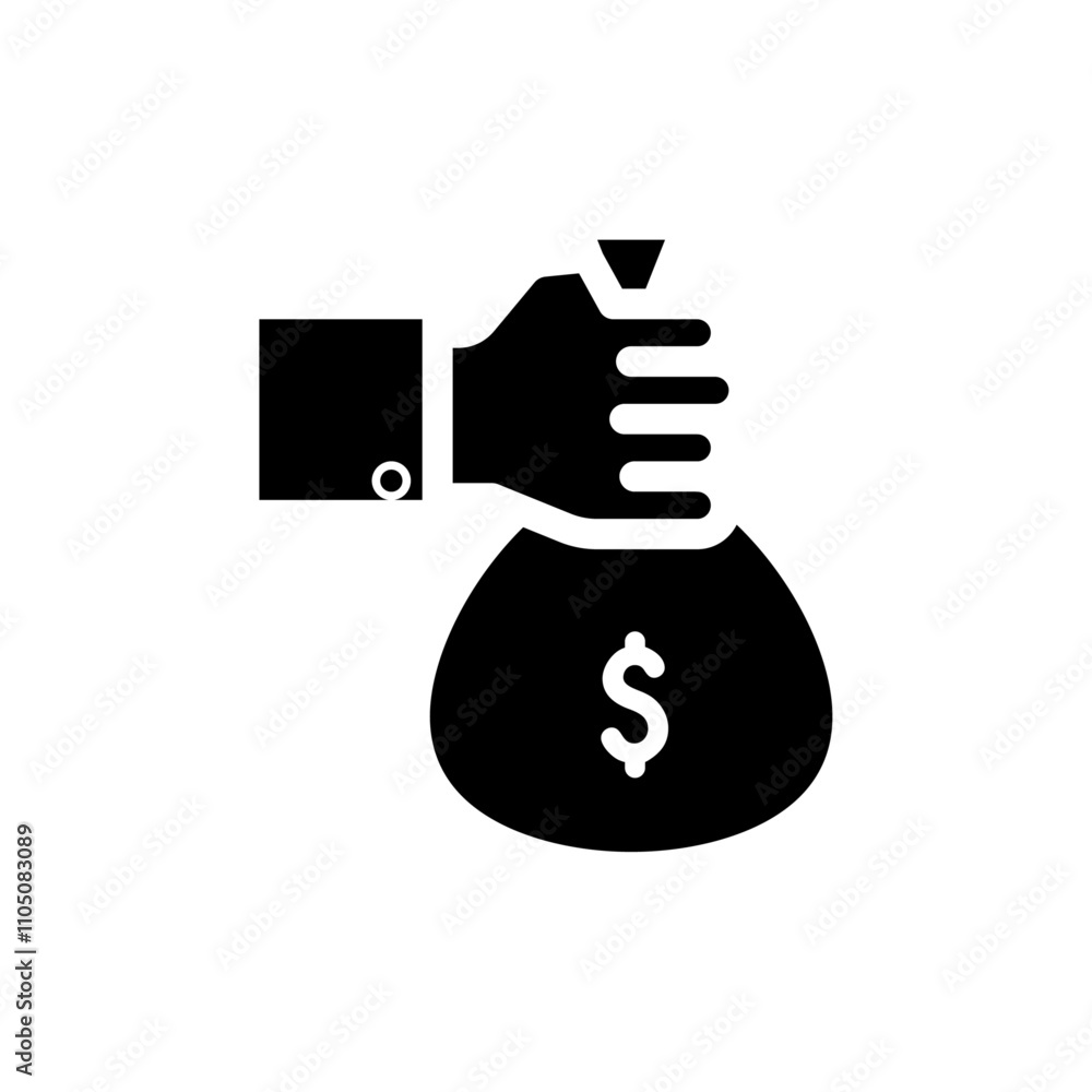 Investment icon Vector flat thin line illustration