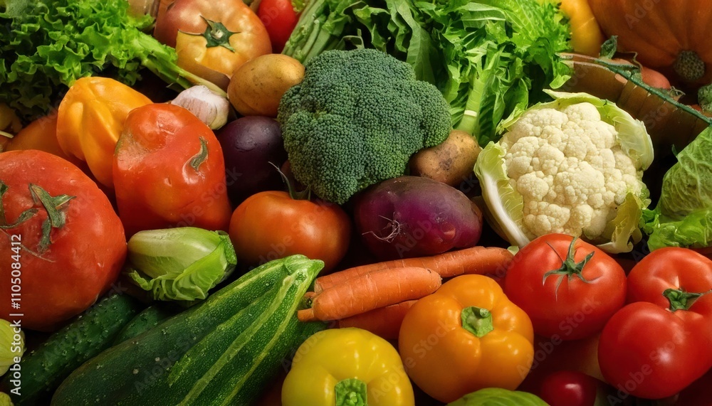 Different Vegetables - Big Assortment Of Food Different Vegetables - Big Assortment Of Food