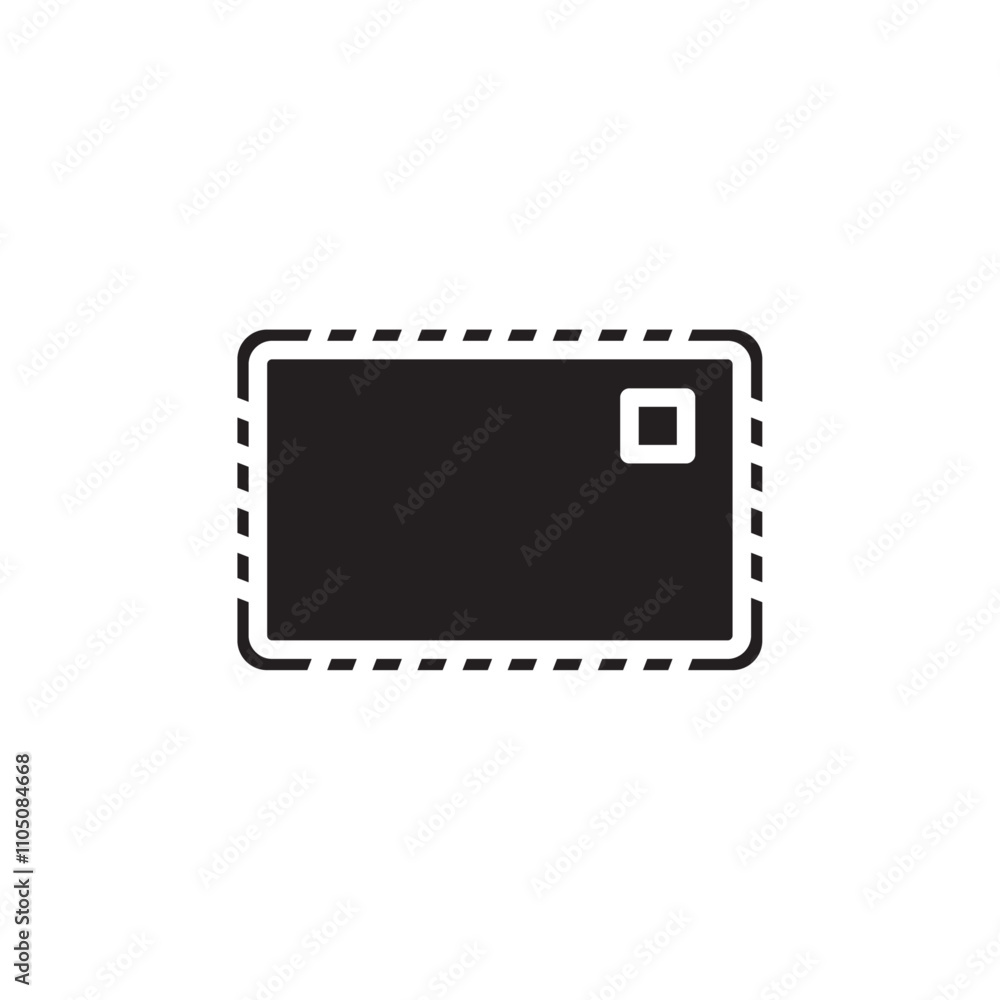 Post icon Vector flat thin line illustration Post icon Vector flat thin line illustration